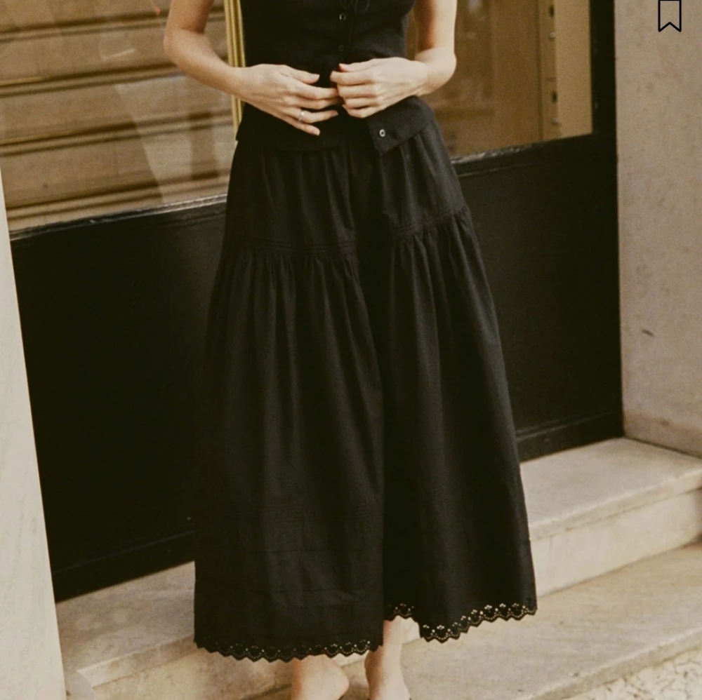 DÔEN Black SEBASTIAN SKIRT